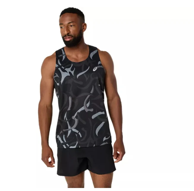 ASICS Singlet Men's (Road all over print) - Image 3